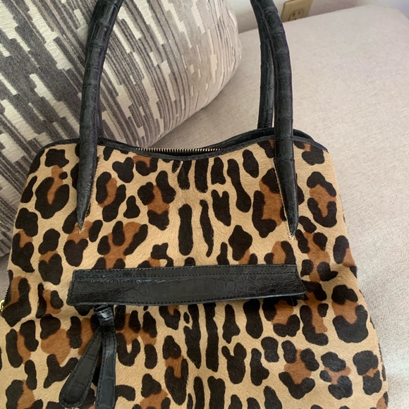 Nancy Gonzalez Leopard and Crocodile Handbag - Picture 10 of 14